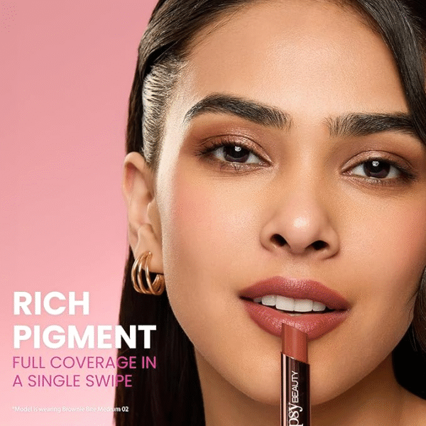 Typsy Beauty Lipstick Brownie Bite Medium 02 (Matte) - Image 3