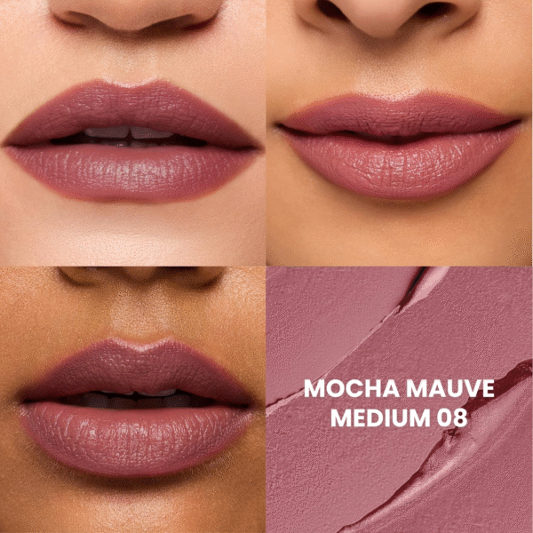 Typsy Beauty Lipstick Mocha Mauve Medium 08 (Matte) - Image 6
