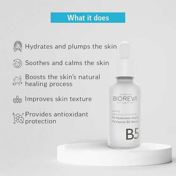 Bioreva Hyaluronic Acid & Vitamin B5 Face Serum - Image 2
