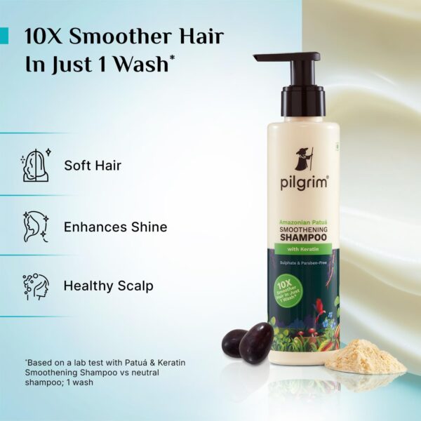 Pilgrim Patua & Keratin Hair Smoothening Shampoo - Image 3