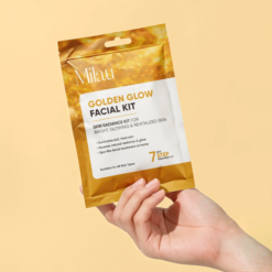 Milau Golden Glow Facial Kit - Skin Radiance Kit (7 Steps)