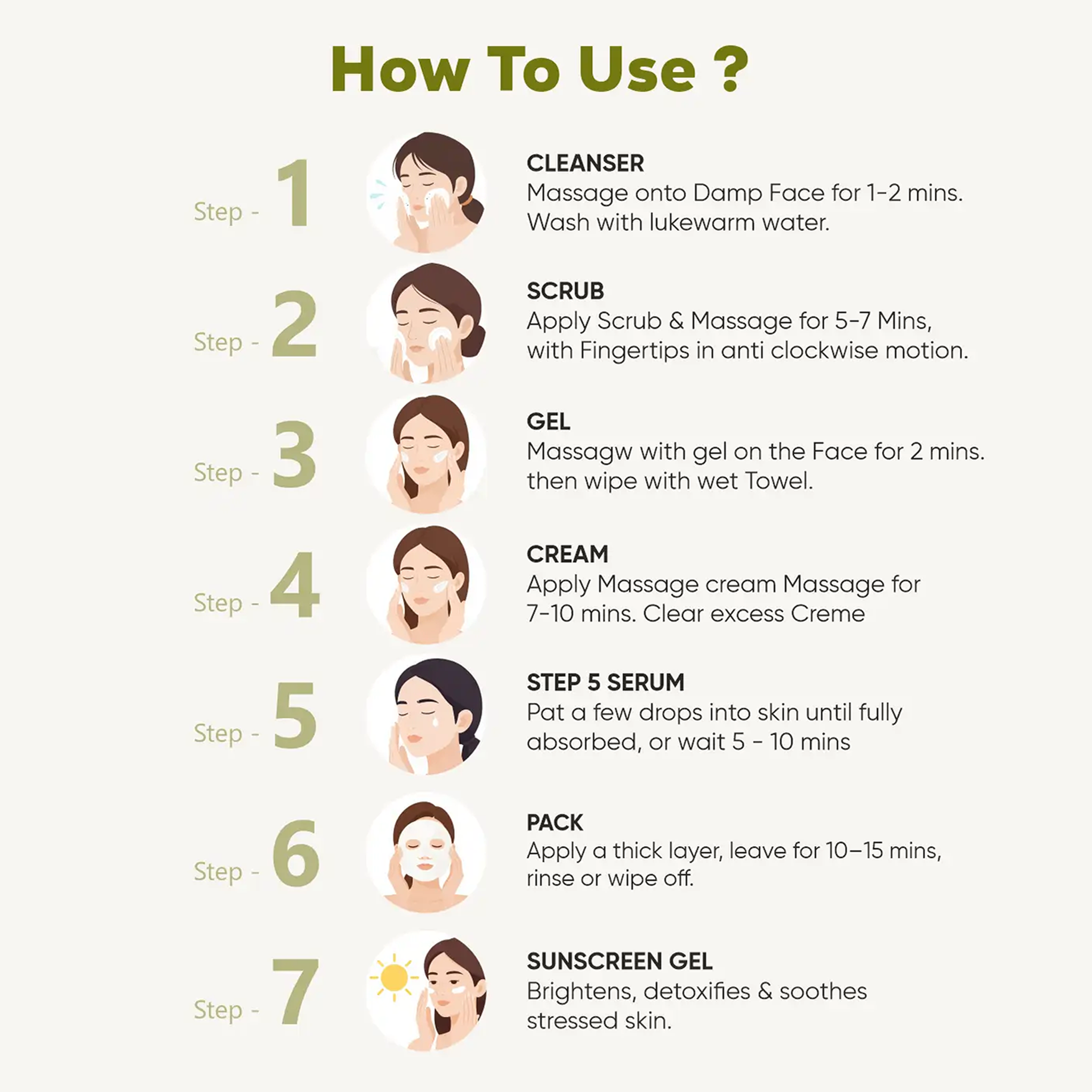 Milau Korean Rice Water Facial Kit - Natural Hydration Kit (7 Steps) - Image 4