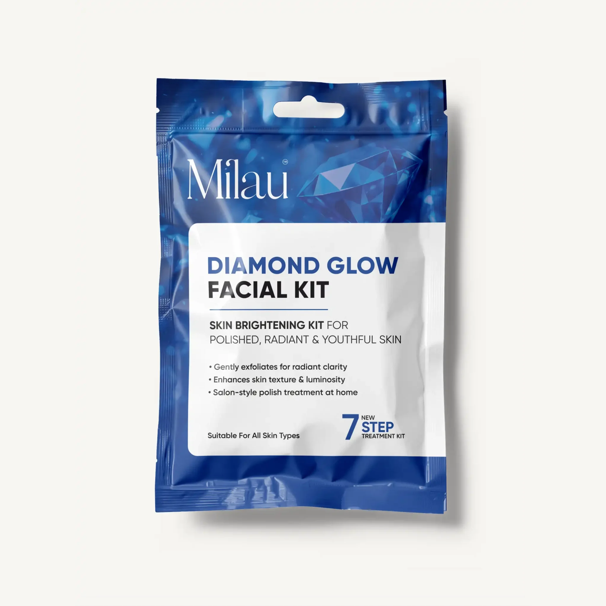 Milau Diamond Glow Facial Kit - Skin Brightening Kit (7 Steps) - Image 6